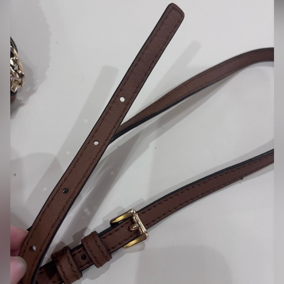 Michael Kors Brown Jet Set Large Printed Logo Crossbody Bag - Picture 16 of 16